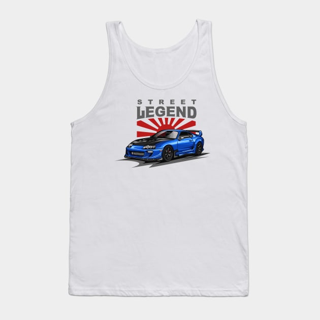 Supra A80 (Ocean Blue) Tank Top by Jiooji Project